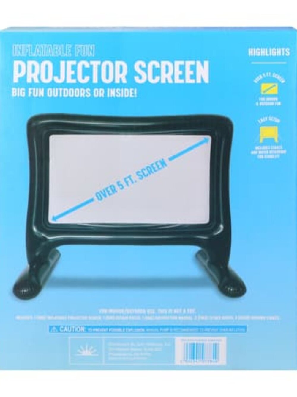 Indoor/ Outdoor 5ft. Inflatable Projector Screen - Picture 2 of 3